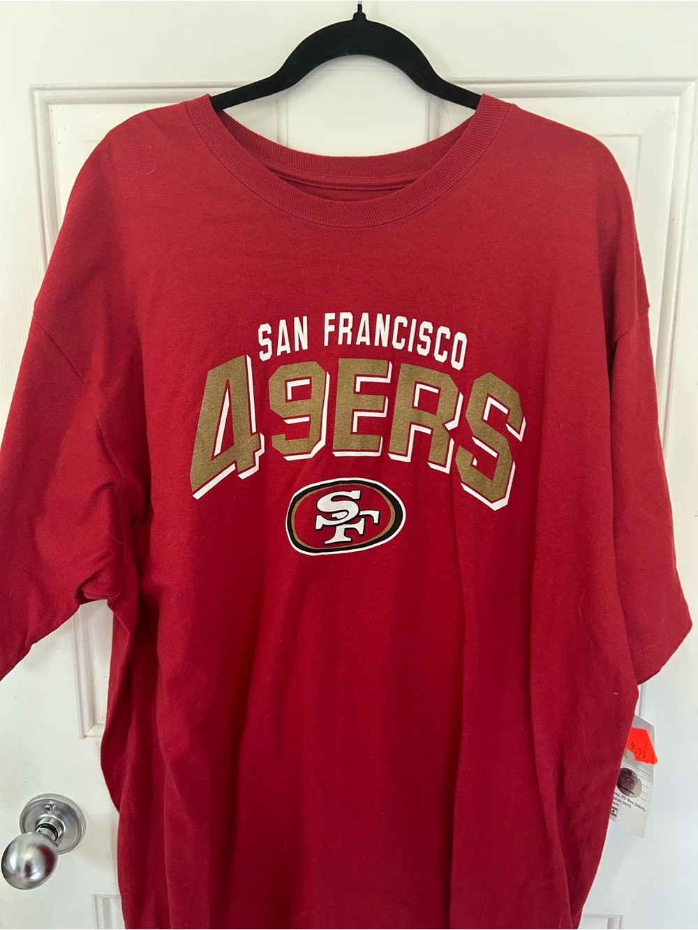 Reebok San Francisco 49ers Red Short Sleeve Tee